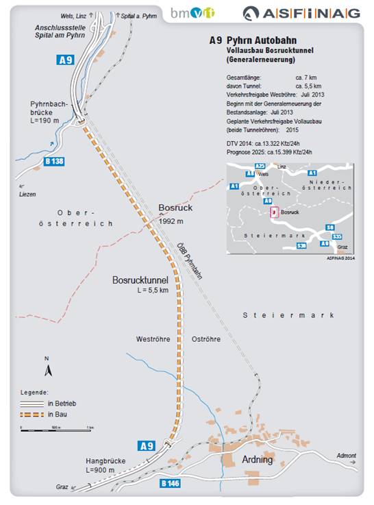 A 9 Phyrnautobahn Bosrucktunnel Verkehrsfreigabe 7