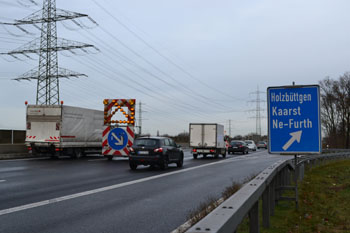 Abbau der Verkehrssicherung auf einer Autobahn 91