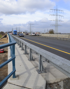 Abgebrannte Brcke Autobahn A57 Dormagen Kln Krefeld 55