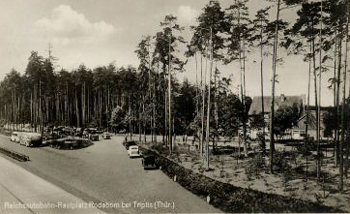 lteste Autobahnrastanlage Deutschlands Rodaborn Triptis Reichsautobahn Berlin - Mnchen P