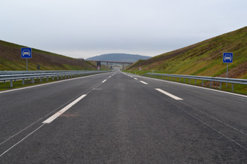 Anfang der Autobahn Bundesfernstraße B50n Autobahnkreuz Wittlich - Platten Altrich 34