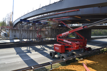 Ausbau Bundesstraße B 1 zur Autobahn A 40 in Dortmund Sölde Aplerbecker Straße Stahlträger Brückenneubau 68