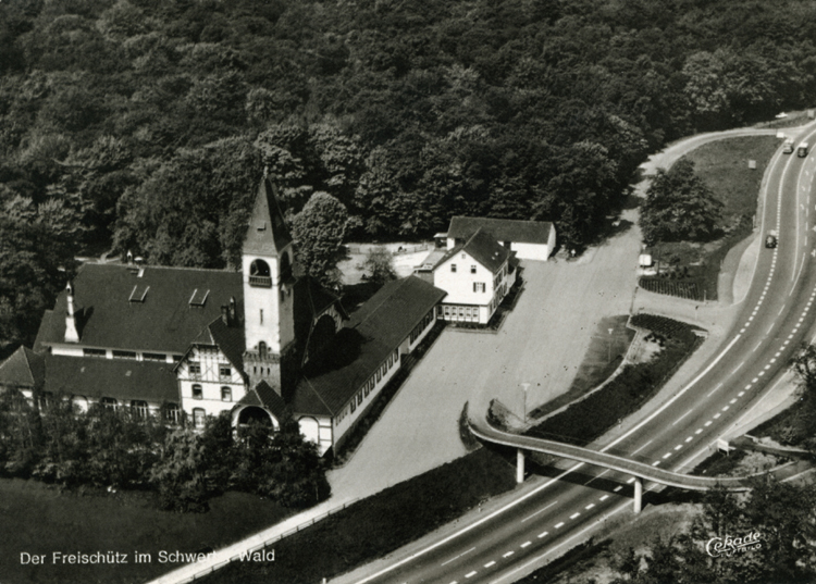 Ausflugsgaststätte Freischütz Schwerter Wald Dortmund Bundesstraße B236 aufgegebene Autobahn 