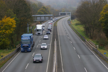 Autobahn A4 Leutraltal Magdala Jena Schorba Pösen Verkehrsumlegung 54