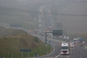 Autobahn A4 Leutraltal Magdala Jena Schorbaer Berg Autobahnsteigung Verkehrsumlegung 97