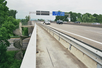 Autobahn A643 Mainz - Wiesbaden Schiersteinerbrcke 7