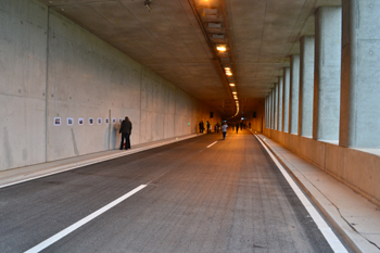 Autobahn A66 Frankfurt - Fulda Verkehrsfreigabe Tunnel Neuhof 23