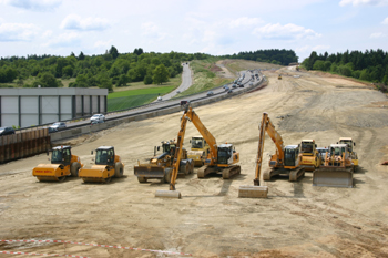 Autobahn A8 Karlsruhe Stuttgart Vollausbau Pfinztalbrcke Nttingen 55