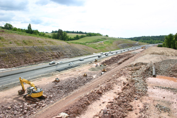 Autobahn A8 Karlsruhe Stuttgart sechsstreifiger Autobahnausbau Karlsbad Nttingen 72