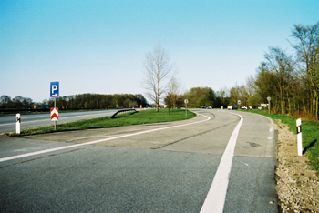 Autobahn A 1 Hamburg - Bremen Hansalinie Notlandeplatz 14