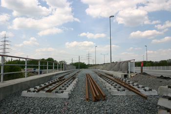 Autobahn A 40 Ruhrschnellweg Bochum Bogestra neue Trasse  08