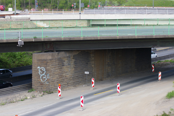 Autobahn A 40 Ruhrschnellweg Bochum Stahlhausen 57