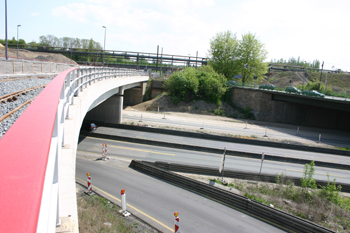 Autobahn A 40 Ruhrschnellweg Bochum Stahlhausen  Wattenscheider Straße 81