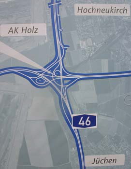 Autobahn A 44 Wiederherstellung Ausbau A 46 Autobahnkreuz Holz 85