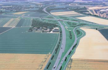 Autobahn A 44 Wiederherstellung Ausbau A 46 Autobahnkreuz Jackerath 99