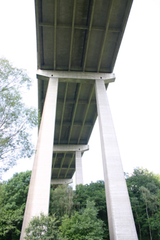 Autobahn A 45 Dortmund - Gießen Talbrücke Rinsdorf  Siegen Wilnsdorf 02