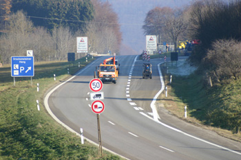 Autobahn A 8 Vollsperrung Albabstieg Drackensteiner Hang 22