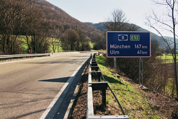 Autobahn A 8  Albaufstieg Richtungsfahbahn München 31