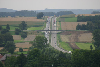 Autobahn A 8  bei  Burgau-Großanhausen  Pansuevia  31