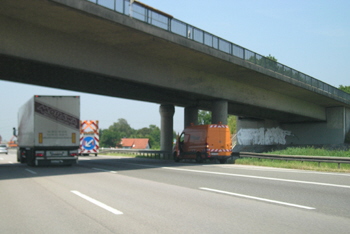 Autobahn A 99 Münchner Ring Überführung Aschheim alt B 471 15