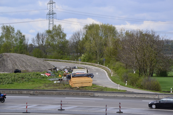 Autobahn A 99 Münchner Ring  Anschlußstelle Aschheim alt B 471 21