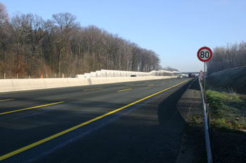 Autobahn BAB 2 Gesamtfreigabe sechstreifiger Ausbau  Parkplatz Kolberg 73
