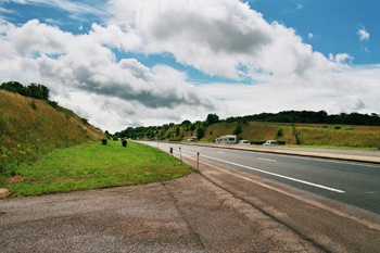 Autobahn Frankreich Betriebszufahrt Autoroute France A31 21