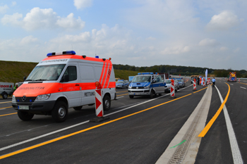 Autobahn Köln - Aachen Düren Kerpen Autobahnneubau Verkehrsfreigabe Autobahneinweihung12