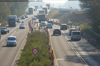 Autobahn Köln - Aachen Düren Kerpen Autobahnneubau Verkehrsumlegung 27