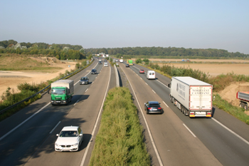 Autobahn Köln - Aachen Düren Kerpen Autobahnneubau Verkehrsumlegung 77