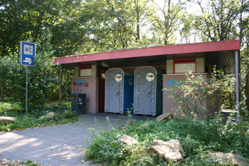 Autobahn Köln - Aachen Düren Kerpen Autobahnneubau Verkehrsumlegung  WC-Anlage 83