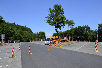 Autobahn Mll sammeln Verkehrsminister Al-Wazir Autobahnparkplatz Theital Niedernhausen 17