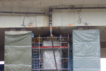 Autobahn Rheinbrücke Vorlandbrücke Mombach Mainz - Wiebaden Schiersteiner Brücke 32