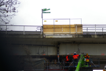 Autobahn Rheinbrücke Vorlandbrücke Mombach Mainz - Wiebaden Schiersteiner Brücke 71