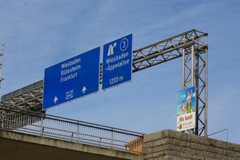 Autobahn Rheinbrücke Vorlandbrücke Mombach Mainz - Wiebaden Schiersteiner Brücke 80