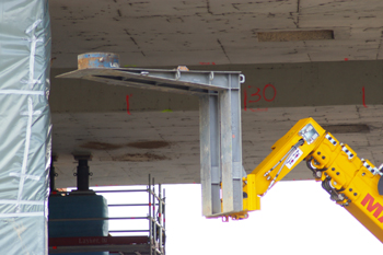 Autobahn Rheinbrücke Vorlandbrücke Mombach Mainz - Wiebaden Schiersteiner Brücke 85