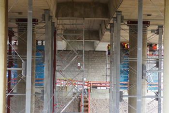 Autobahn Rheinbrücke Vorlandbrücke Mombach Mainz - Wiebaden Schiersteiner Brücke 94