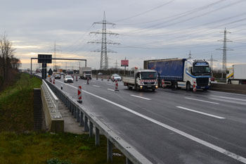 Autobahn Rückbau der Verkehrssicherung 35