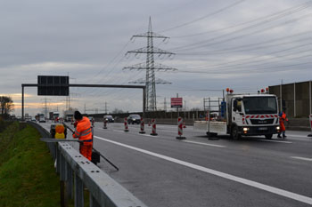 Autobahn Rückbau der Verkehrssicherung 51
