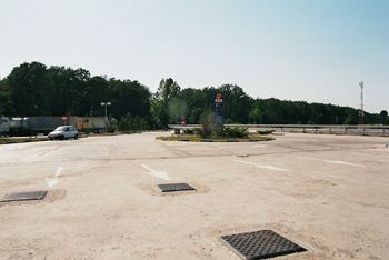 Autobahn Rumnien A1 Autostrada Pitesti - Bukarest Bucuresti Raststtte Tankstelle km 36 30