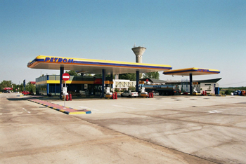 Autobahn Rumnien A1 Autostrada Pitesti - Bukarest Bucuresti Raststtte Tankstelle km 36 31
