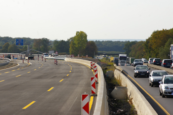 Autobahnbau A4 Kerpen Mittelstreifen 13