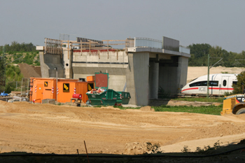 Autobahnbau A61 Venlo Kaldenkirchen  ICE 701