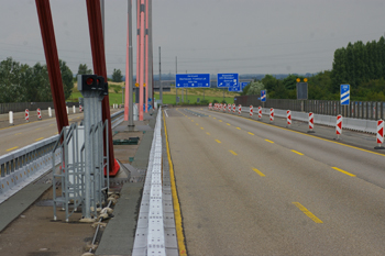 Autobahnbrcke A1 Leverkusen Kln-Merkenich Rheinbrcke Vollsperrung 10