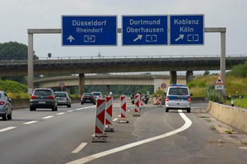 Autobahnbrücke A1 Leverkusen Köln-Merkenich Rheinbrücke Vollsperrung 72