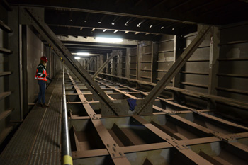 Autobahnbrücke Leverkusen Rheinbrücke Hohlkasten Autobahn A1 40