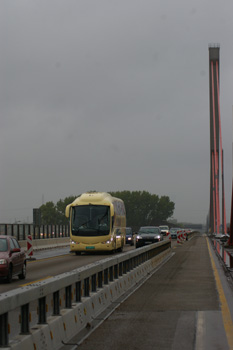 Autobahnbrücke Leverkusen Rheinbrücke Pylon Autobahn A1 26