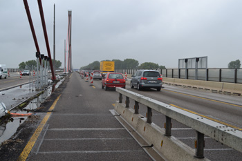 Autobahnbrücke Leverkusen Rheinbrücke Radar Blitzer Autobahn A1 58