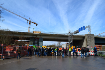Autobahnbrücke Mainz-Mombach - Wiebaden-Schierstein Brückenhebung 03