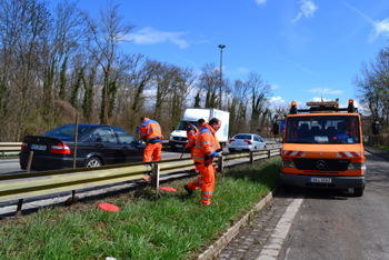 Autobahnbrücke Mainz-Mombach - Wiebaden-Schierstein Brückenhebung 87